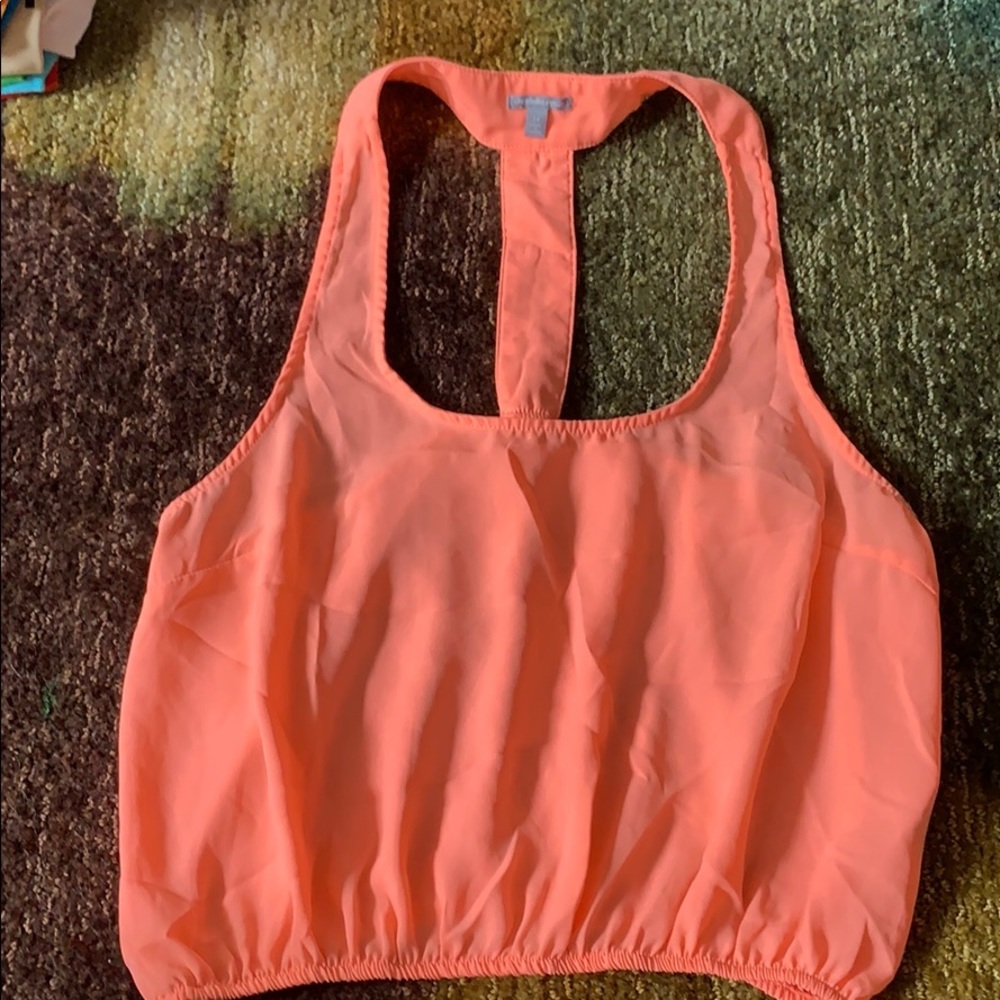 Coral crop top